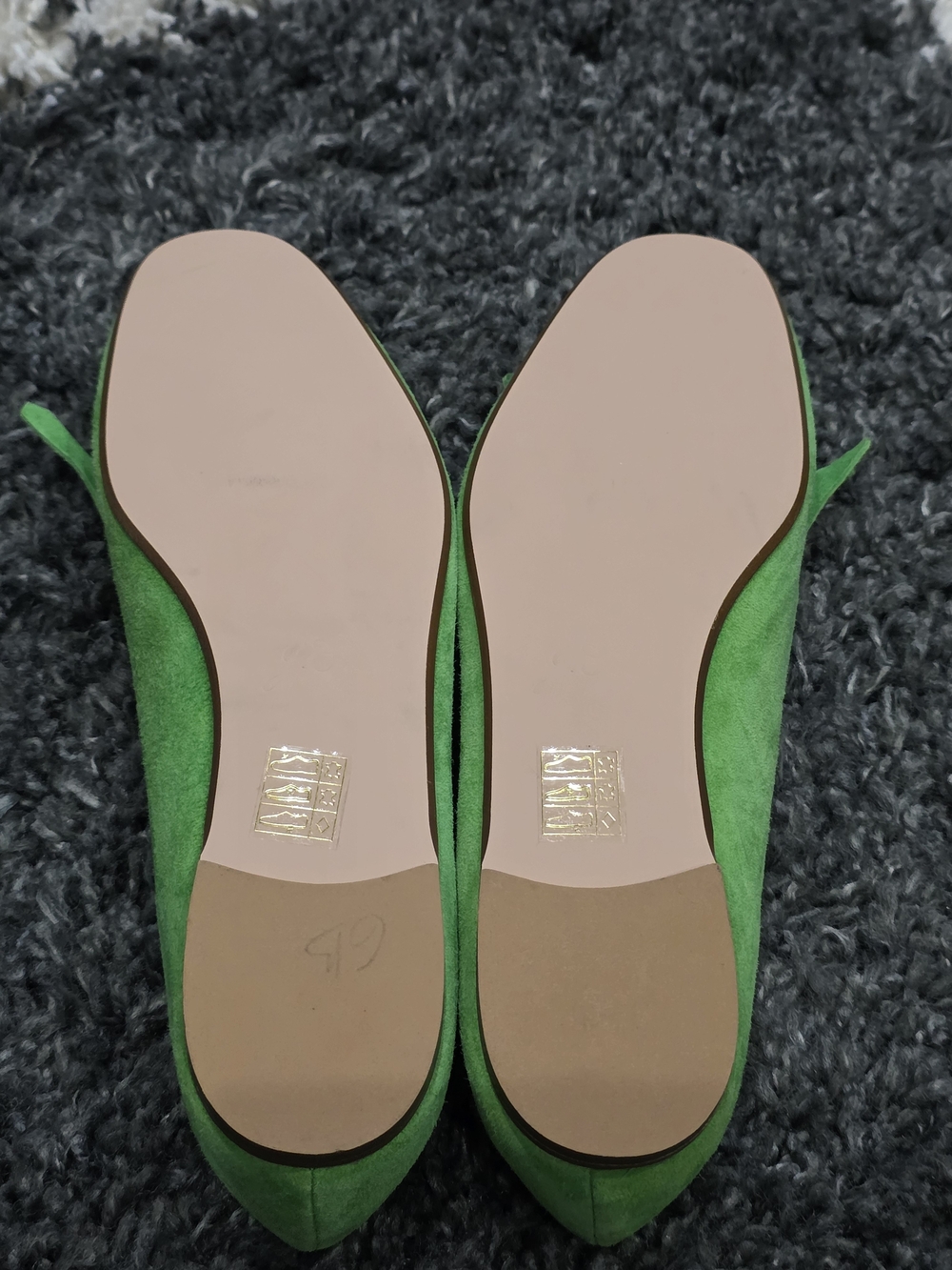 J. Crew Bright Green Suede Tassel Loafers Size 9 - Picture 5 of 9